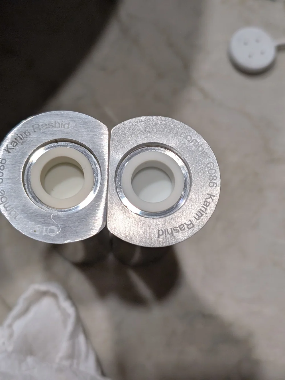 Nambe Kissing Salt And Pepper Shakers